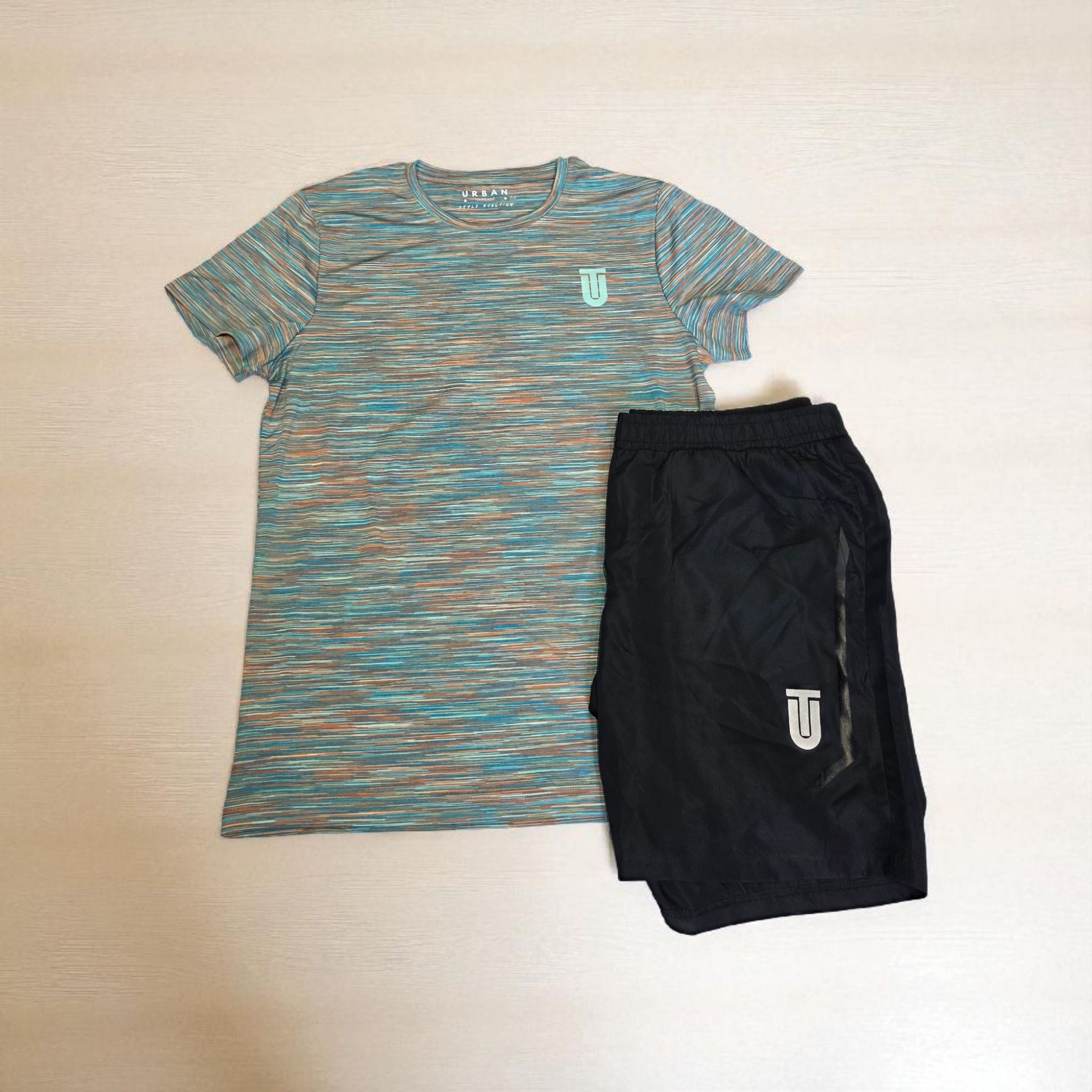 Space Mint/ Orange T-Shirt & Short Set