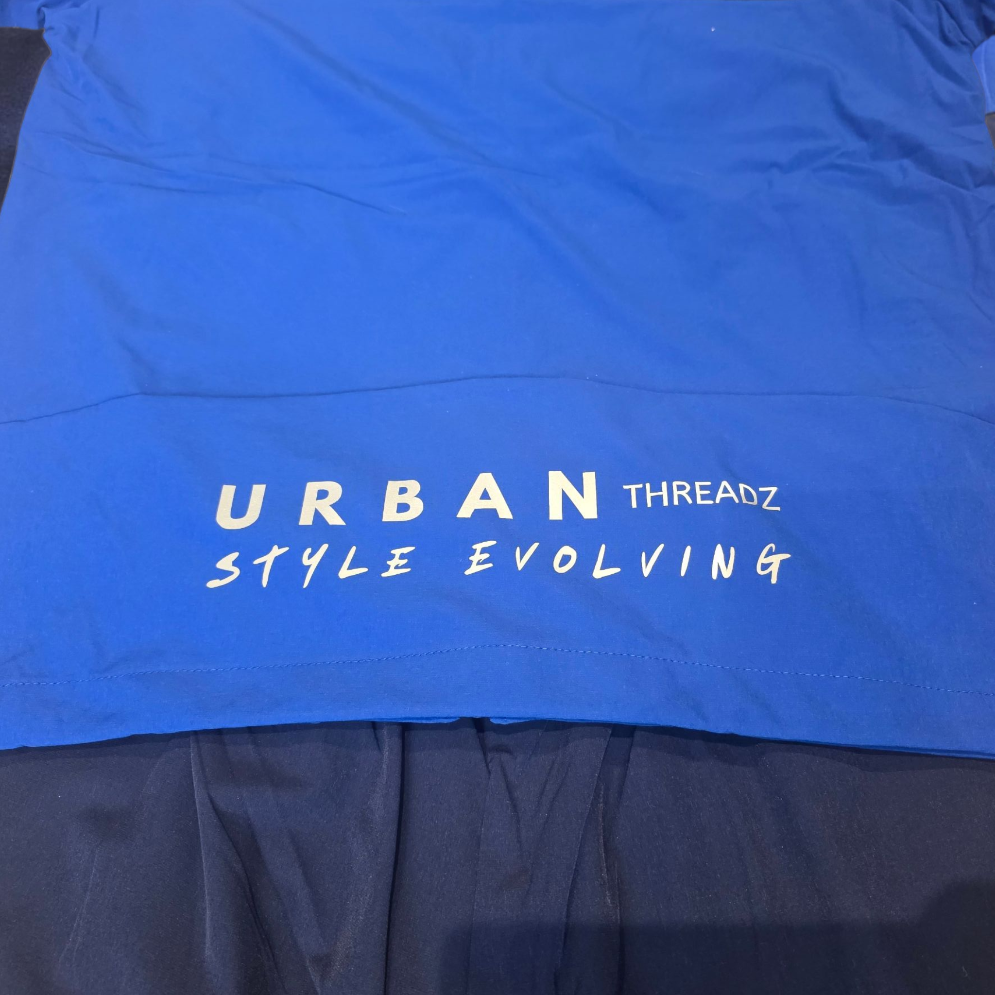 Blue Hooded Windbreaker Softshell Tracksuit