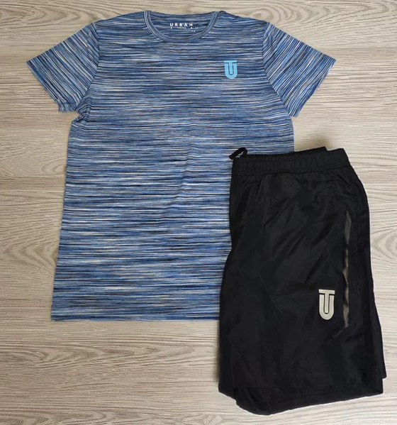 Space Blue/ White T-Shirt & Short Set