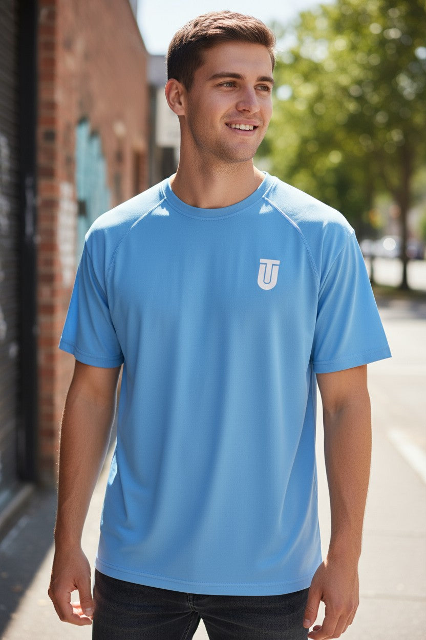 Blue Fluorescent Performance Air-cool T-Shirt