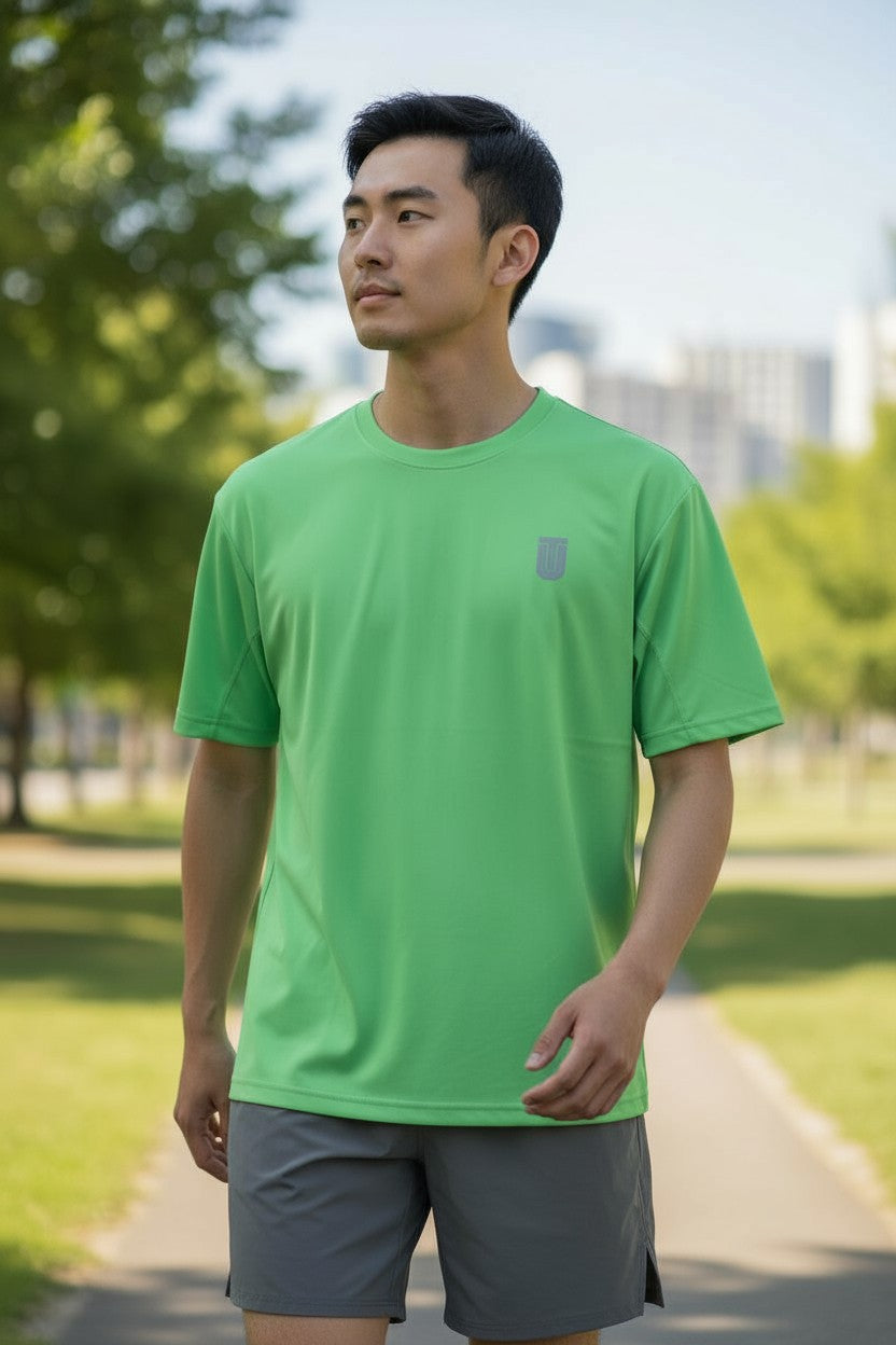 Green Fluorescent Performance Air-cool T-Shirt
