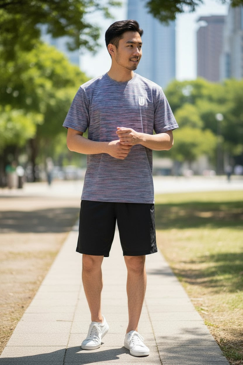 Space Pink/ Blue TriDri Tee