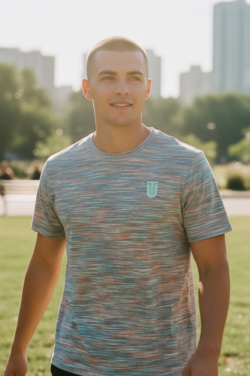 Space Orange/ Mint TriDri Tee